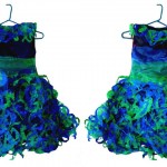 Bluegreen Dress (front & back)