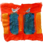 Doves Watching Ten Commandments (Original Sold)